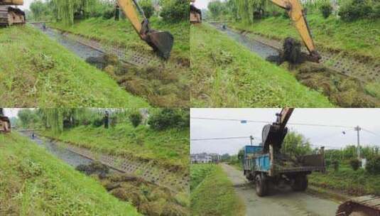 河道治理高清在线视频素材下载