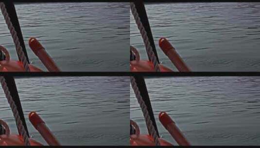 高清湖泊唯美风景船划船黑龙滩高清在线视频素材下载