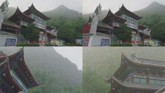 广西玉林兴业观音禅寺实拍高清在线视频素材下载