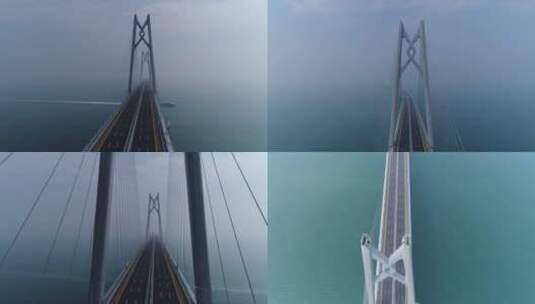 航拍港珠澳大桥 合集高清在线视频素材下载