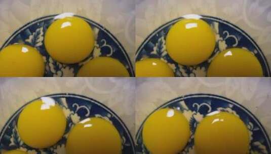 鹌鹑蛋磕鹌鹑蛋蛋黄打蛋液高清在线视频素材下载