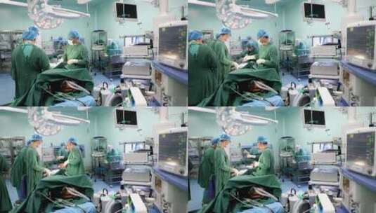 医院手术室手术治疗病人高清在线视频素材下载