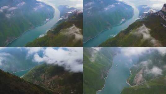 4K长江三峡航拍高清在线视频素材下载