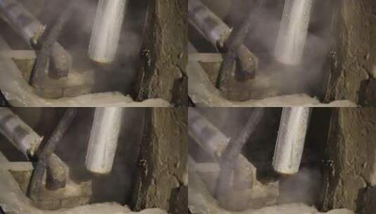 水蒸气供暖蒸汽管道高清在线视频素材下载