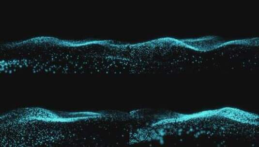粒子波浪1-new高清在线视频素材下载