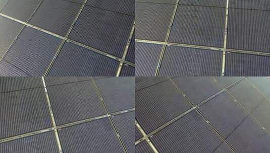 光伏太阳能电站可持续能源环境保护太阳能高清在线视频素材下载