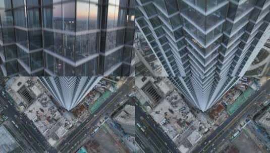 高楼建设航拍高清在线视频素材下载