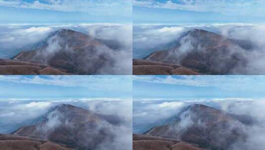 徒步登山探险户外草甸武功山高清在线视频素材下载