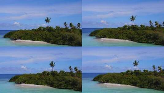 蓝色海洋中的岛屿高清在线视频素材下载