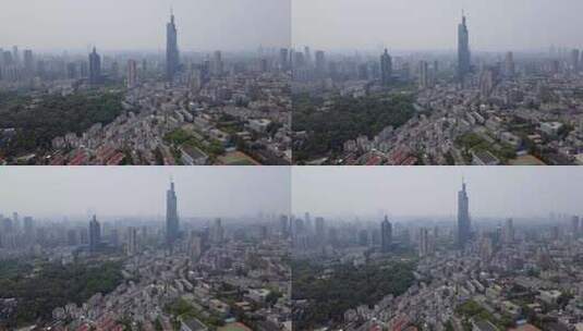 4k 航拍南京城市风貌特写高清在线视频素材下载