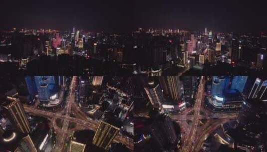 重庆观音桥夜景已调色高清在线视频素材下载