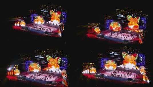贵州台江晚会开幕式舞台表演活动高清在线视频素材下载