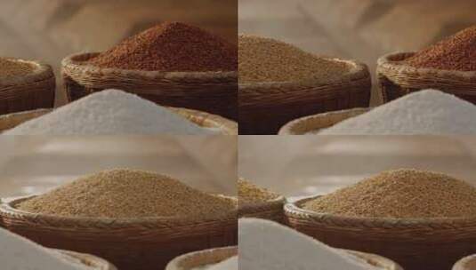 粮食米斗空镜高清在线视频素材下载