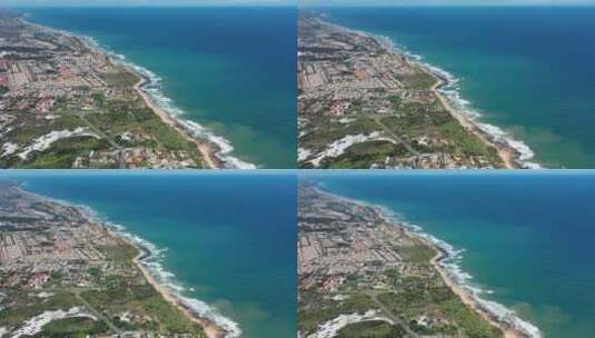 热带海洋海岸城市高清在线视频素材下载