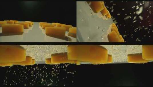 芬腾高速机1000fps之奶酪高清在线视频素材下载