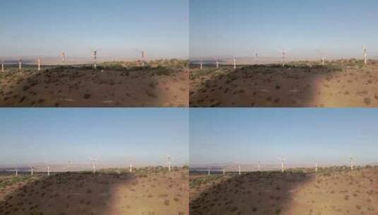 山区风力涡轮机高清在线视频素材下载