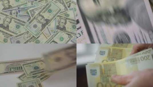 【合集】货币 钞票 纸币 美元 钱高清在线视频素材下载