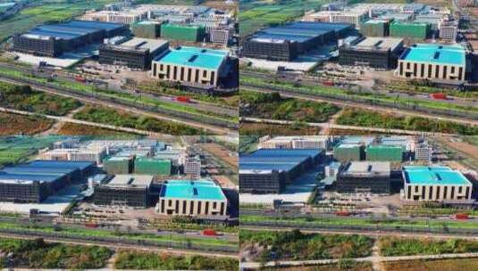 台州湾新区，工业城工厂航拍视频素材宣传片高清在线视频素材下载