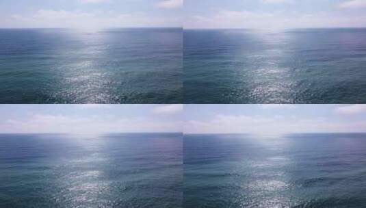 美丽的蓝色大海。广阔的海洋景观高清在线视频素材下载