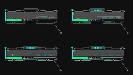 科技感文字字幕条指示线背景未来智能炫酷高清在线视频素材下载