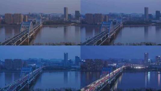 杭州复兴大桥车流延时高清在线视频素材下载