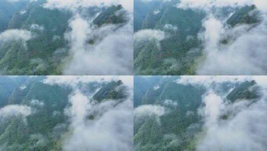 云雾中的群山高清在线视频素材下载