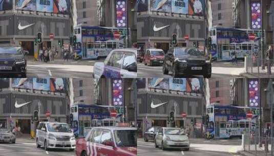 香港街头出租车高清在线视频素材下载