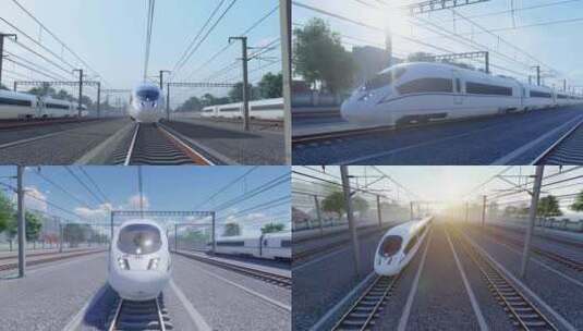 中国速度 高铁 动车高清在线视频素材下载
