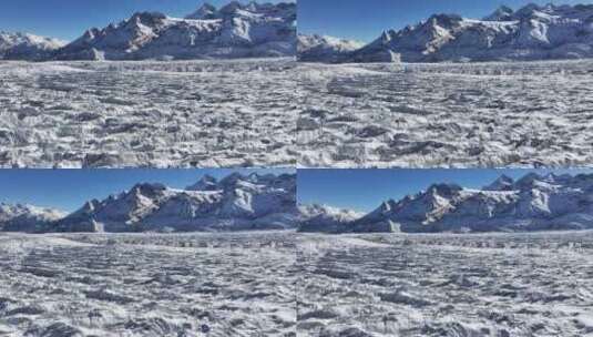 西藏林芝雪山冬天高清在线视频素材下载