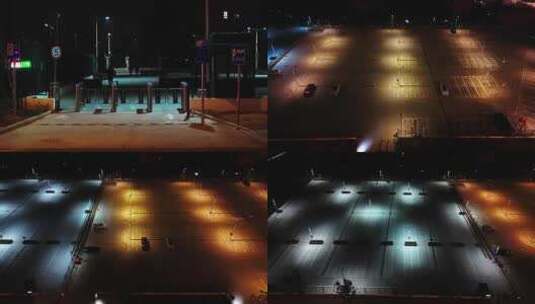 夜晚空旷停车场高清在线视频素材下载
