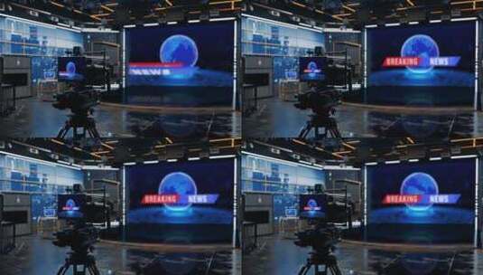 3D虚拟新闻工作室Ac背景循环11高清在线视频素材下载