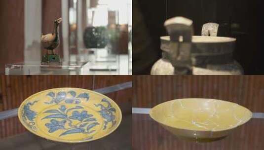 陶瓷器-景德镇御窑博物馆文物高清在线视频素材下载