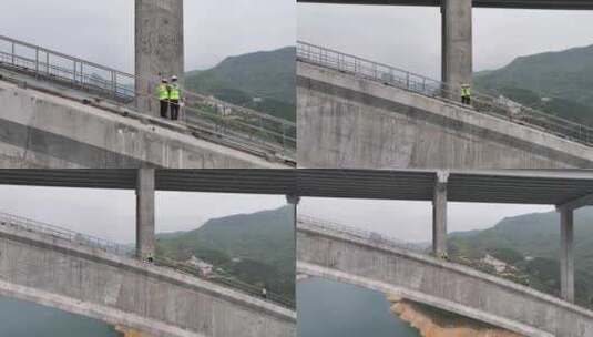 广西河池天峨龙滩特大桥高清在线视频素材下载