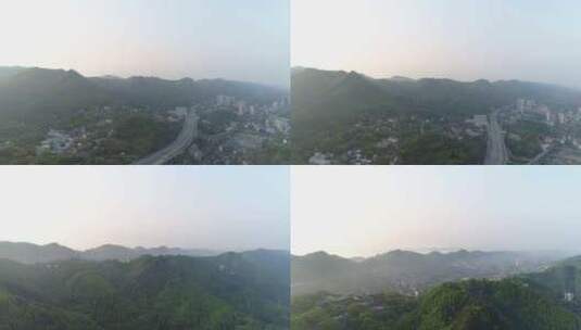 清晨南山航拍 重庆南山航拍高清在线视频素材下载