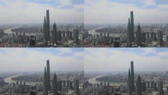 航拍中国城，亚洲，上海高清在线视频素材下载