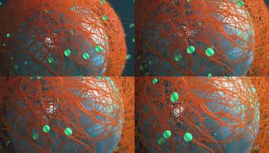 细胞是有机物3d可视化体细胞概念6高清在线视频素材下载