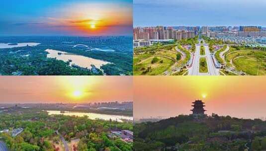 唐山南湖开滦旅游景区高清在线视频素材下载