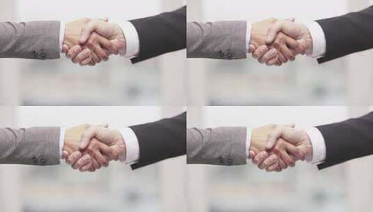 商务人士握手合作场景高清在线视频素材下载