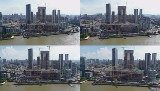 中国广东省广州市荔湾白鹅潭建筑群高清在线视频素材下载