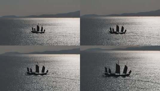 渔舟唱晚7高清在线视频素材下载