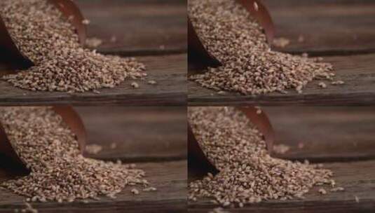 燕麦米五谷杂粮小麦高清在线视频素材下载
