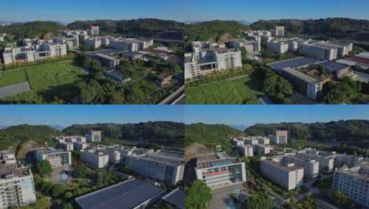 航拍福建农林大学金山学院高清在线视频素材下载