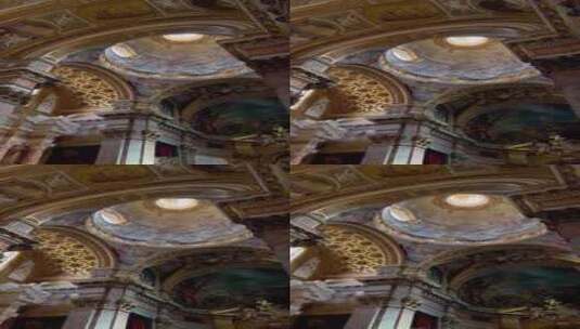 宫殿壁画高清在线视频素材下载