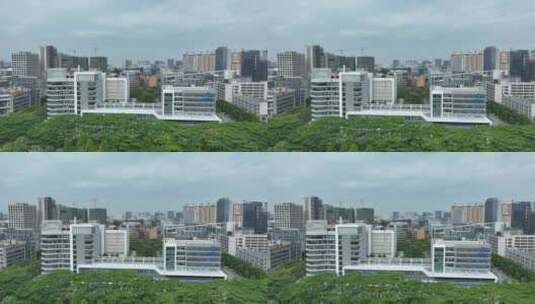 东莞松山湖区中国移动总部大楼高清在线视频素材下载