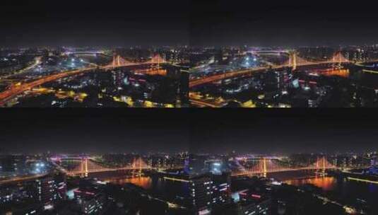 宁波市甬江庆丰桥城市环境高清在线视频素材下载