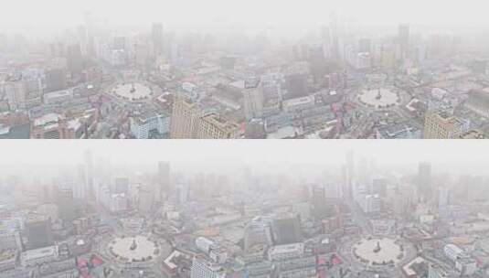 【合集】沈阳中山广场雾霾高清在线视频素材下载