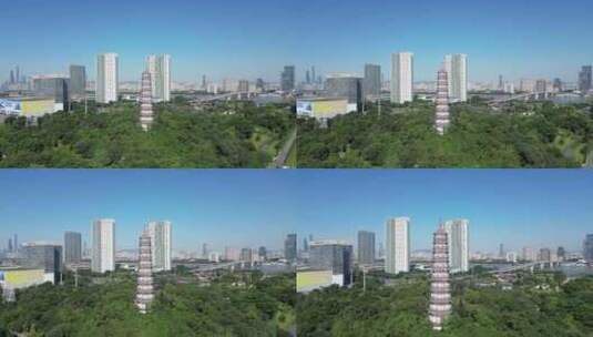航拍广东广州琶洲塔高清在线视频素材下载