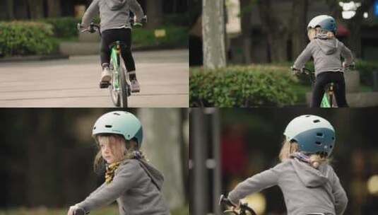小孩骑单车高清在线视频素材下载