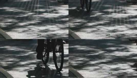 【电影感】北京胡同人文生活自行车驶过高清在线视频素材下载