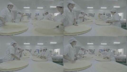 手工煎饼煎饼工厂高清在线视频素材下载
